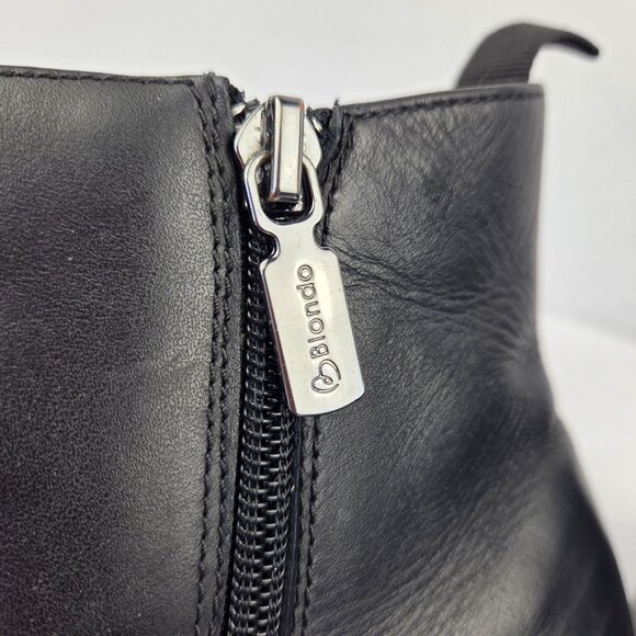 Blondo Waterproof Lug Sole Black Leather Chelsea Boots Size 9.5 - Picture 9 of 13